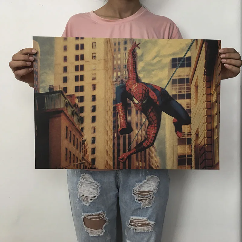 Mling 51,5x36 см фильм серия Marvel плакат Мстители ретро постер наклейки на стену для Гостиная украшение дома
