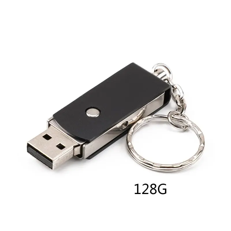 128G Поворотный USB3.0 Интерфейс U металлический диск USB Flash Drive Memory Stick флэш‑накопитель Swivel для телефона Tablet - Цвет: 128G