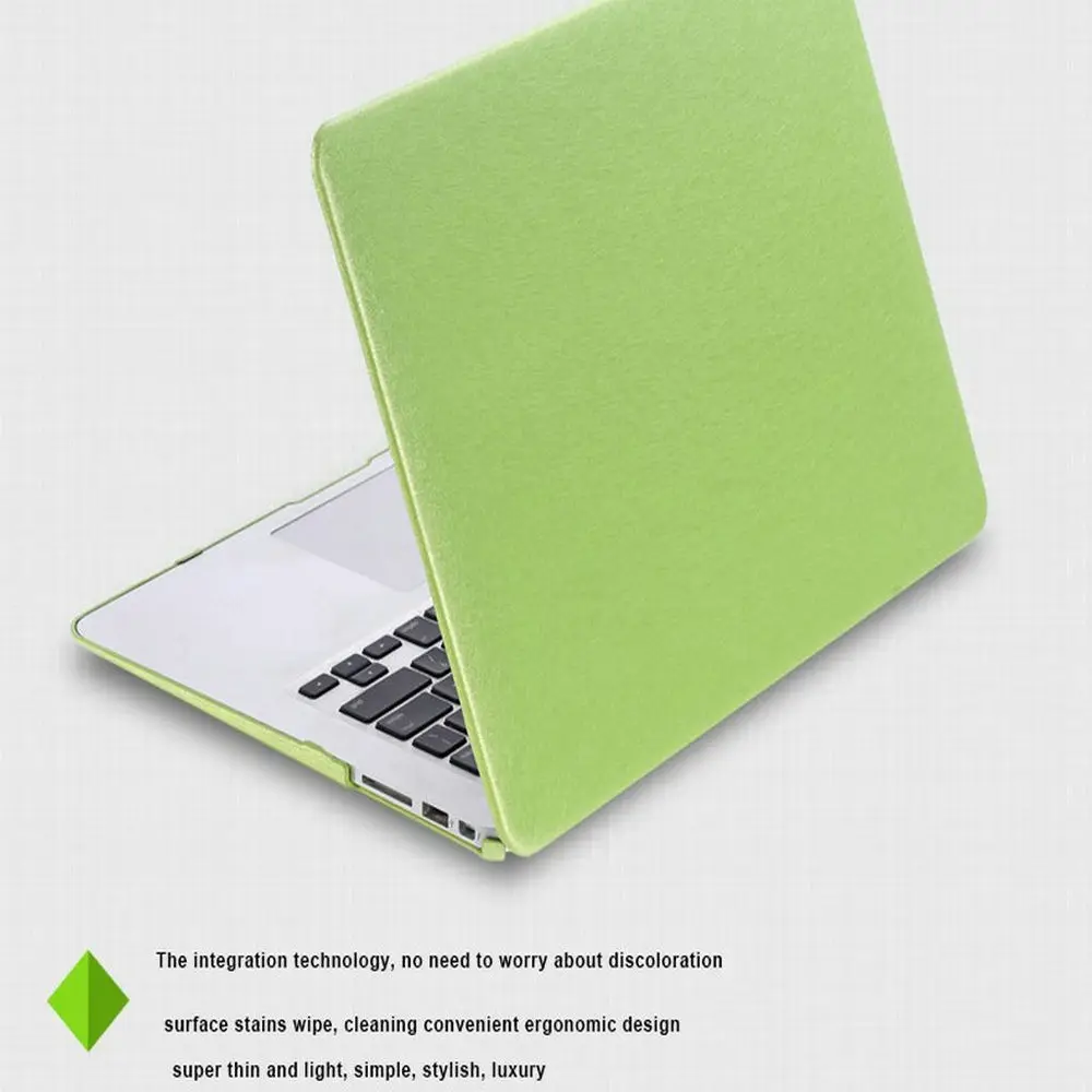 Роскошный Шелковый кожаный чехол для Macbook Air Pro Retina 11 12 13 15 сумка ноутбука mac book air |