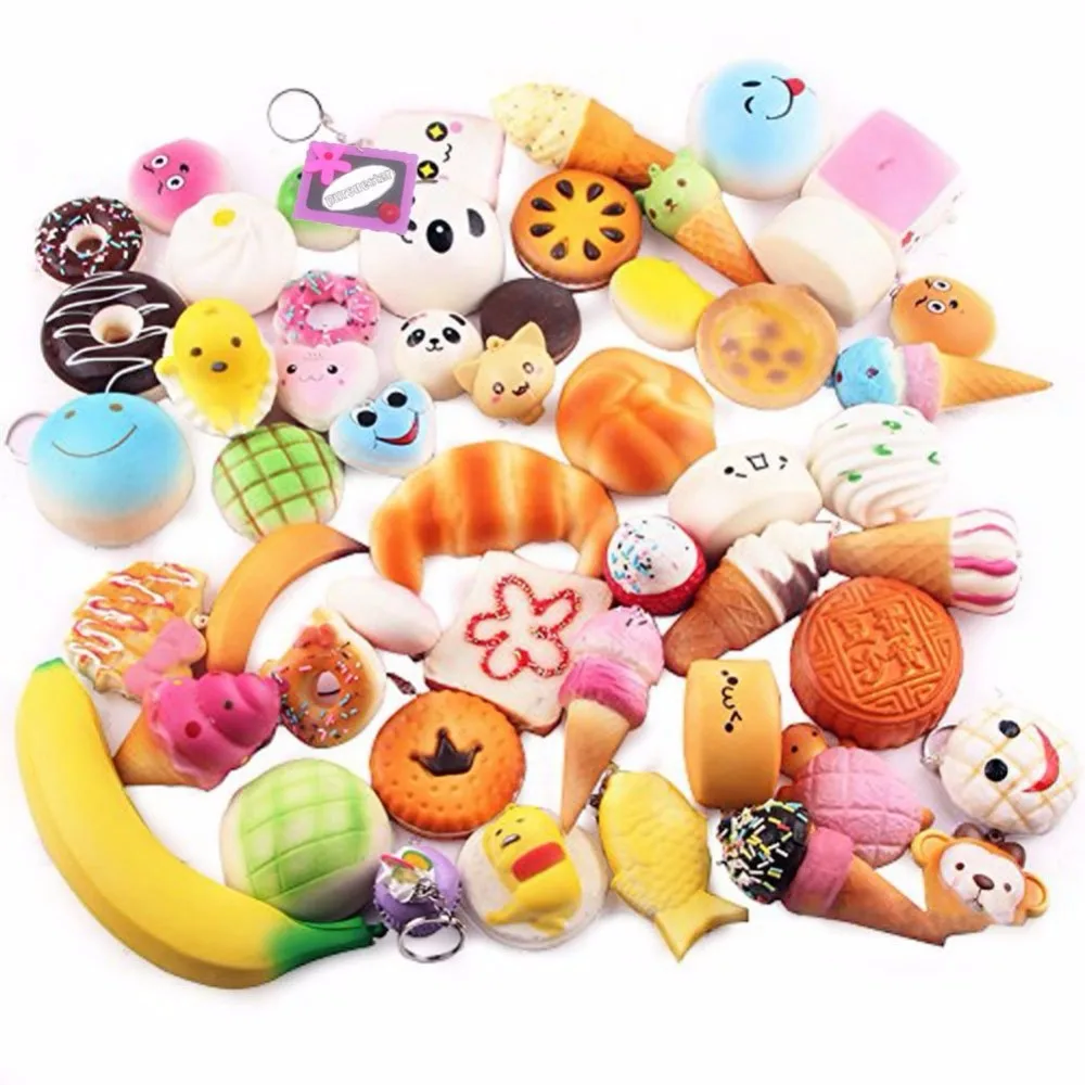Оптовая продажа 10/20/30 шт/уп Squeeze мягкий медленно поднимающийся игрушки средний