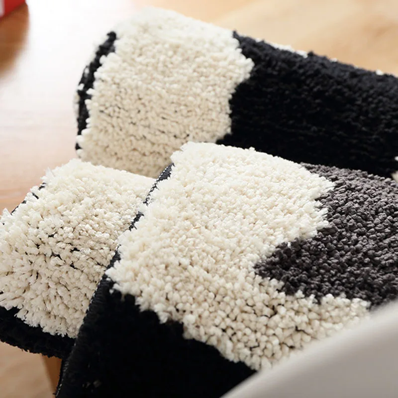 Мягкий Пушистый черный и белый котенок Hello дизайн ванная комната Коврик