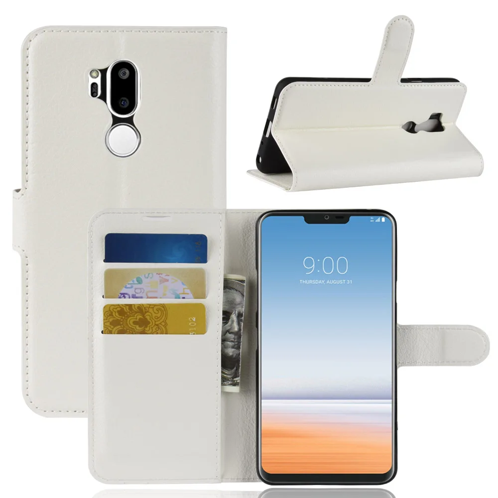 Кожаный чехол для LG G7 блестящий флип кошелек подходит G8 V50 Thinq V40 K40 K50 stylo 5 Q7 L 01L X Power