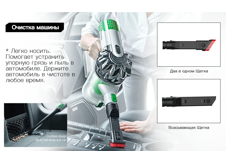 Proscenic P9 высокой мощности пылесос свет портативный беспроводной палка вакуум 3 в 1