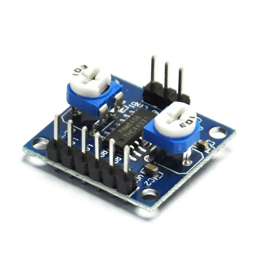 Плата цифрового усилителя PAM8406 с регулятором громкости 5Wx2 Stereo для Arduino AE1137 |