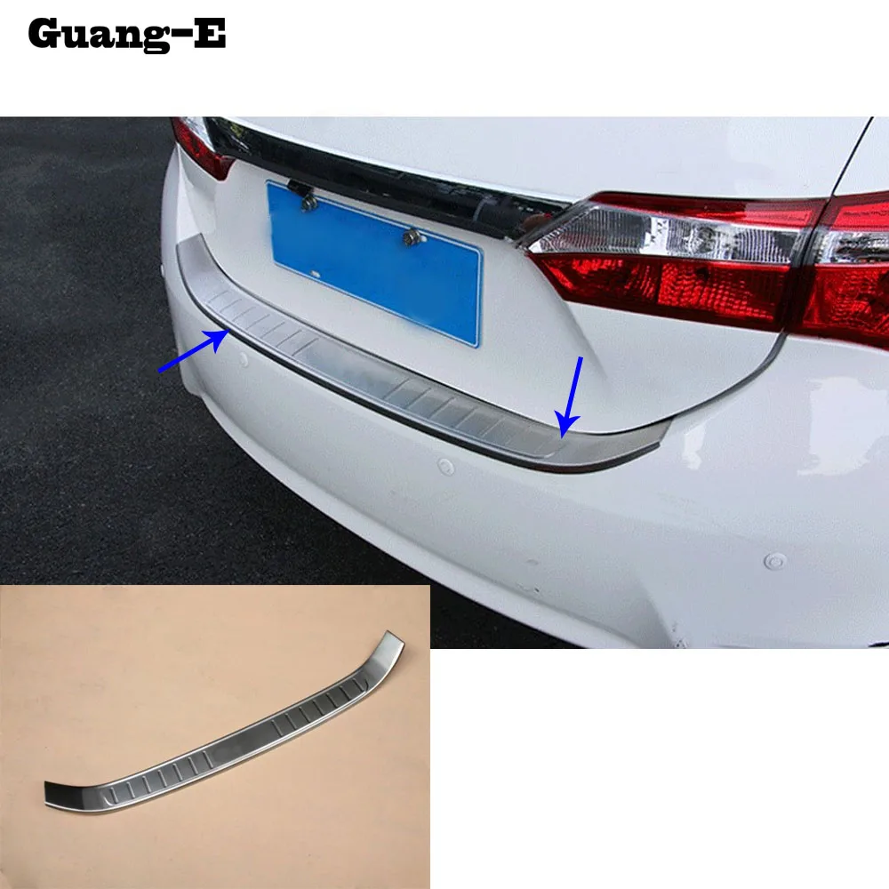 Для Toyota Corolla Altis 2014 2015 2016 крышка из нержавеющей стали внешний задний бампер