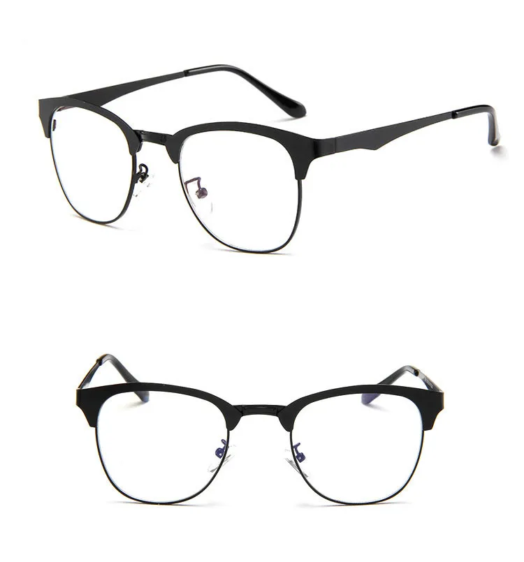 Мужчины Очки Рамка Половина Обода Оптический Женщины для Близорукости Чтения |