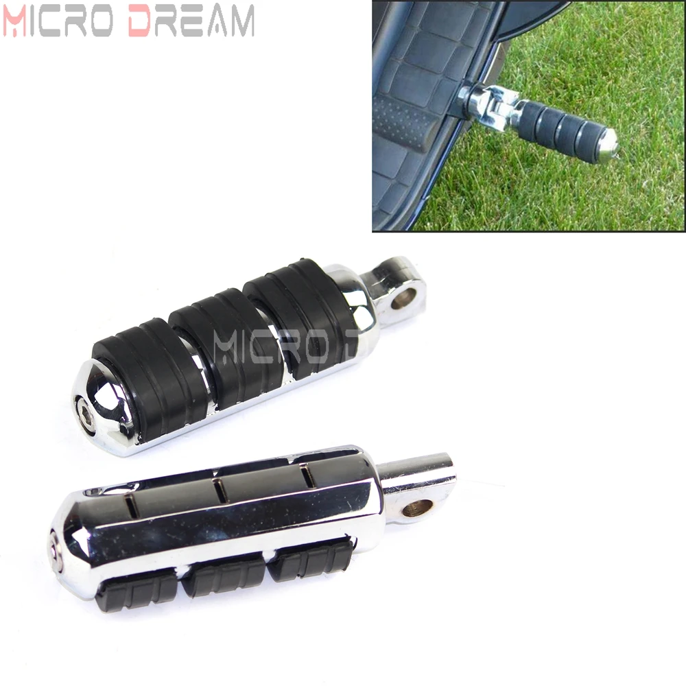 

1 Pair Chrome Motorcycle Highway Male Mount Foot Pegs Driver Foot Rest for Harley Softail FLST FXST FXC Passenger Footpeg