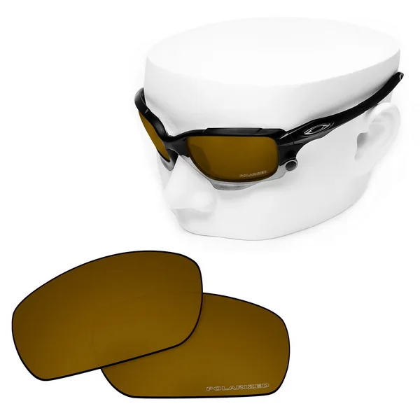 Bronze Gold OOWLIT Анти-Царапины Сменные линзы для-Oakley Jawbone травления поляризованных солнцезащитных очков - Цвет линз: Bronze Gold