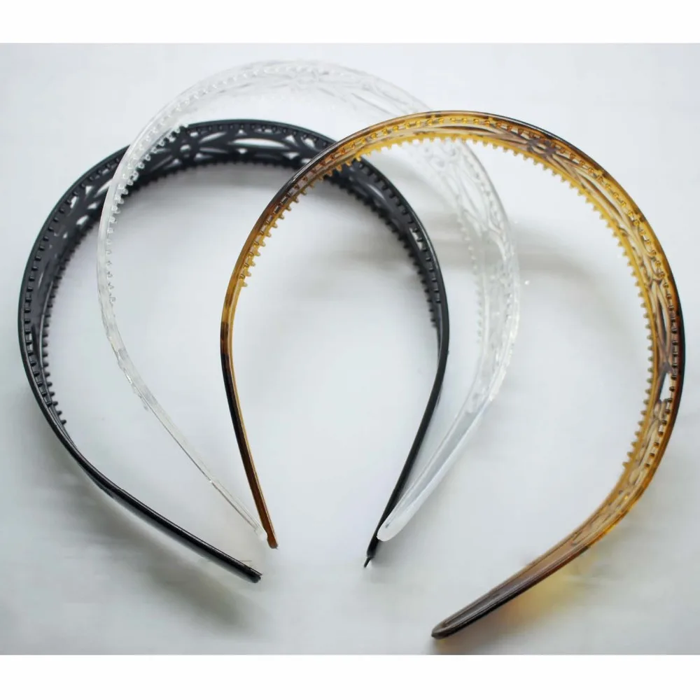 Оптовая продажа 3 шт./лот белый и черный черепаховый обруч для волос ежедневное