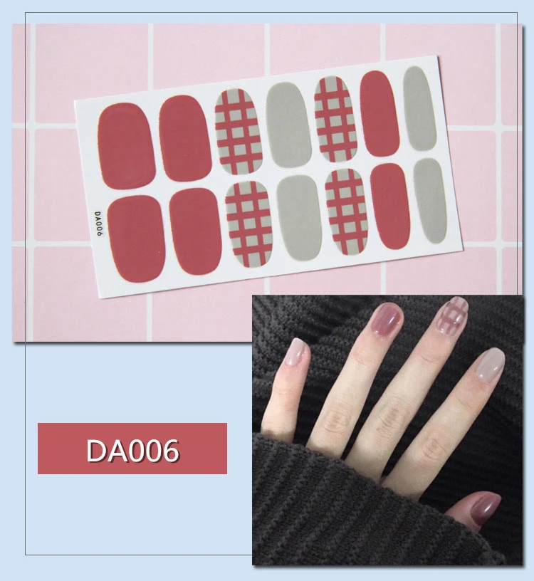 14 шт./компл. 31 Цвета ногтей Стикеры s DIY Nail Art Наклейки плотная Стикеры s самостоятельно аппарат для крепления на гвоздях и Стикеры Обертывания украшения для Красота