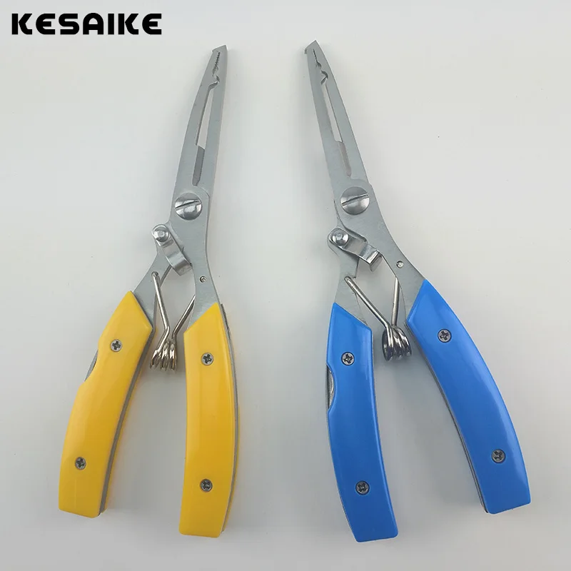 

Портативные плоскогубцы KESAIKE для рыбалки, зажим из нержавеющей стали для рыболовного крючка, зажим для проволоки, нож и пила