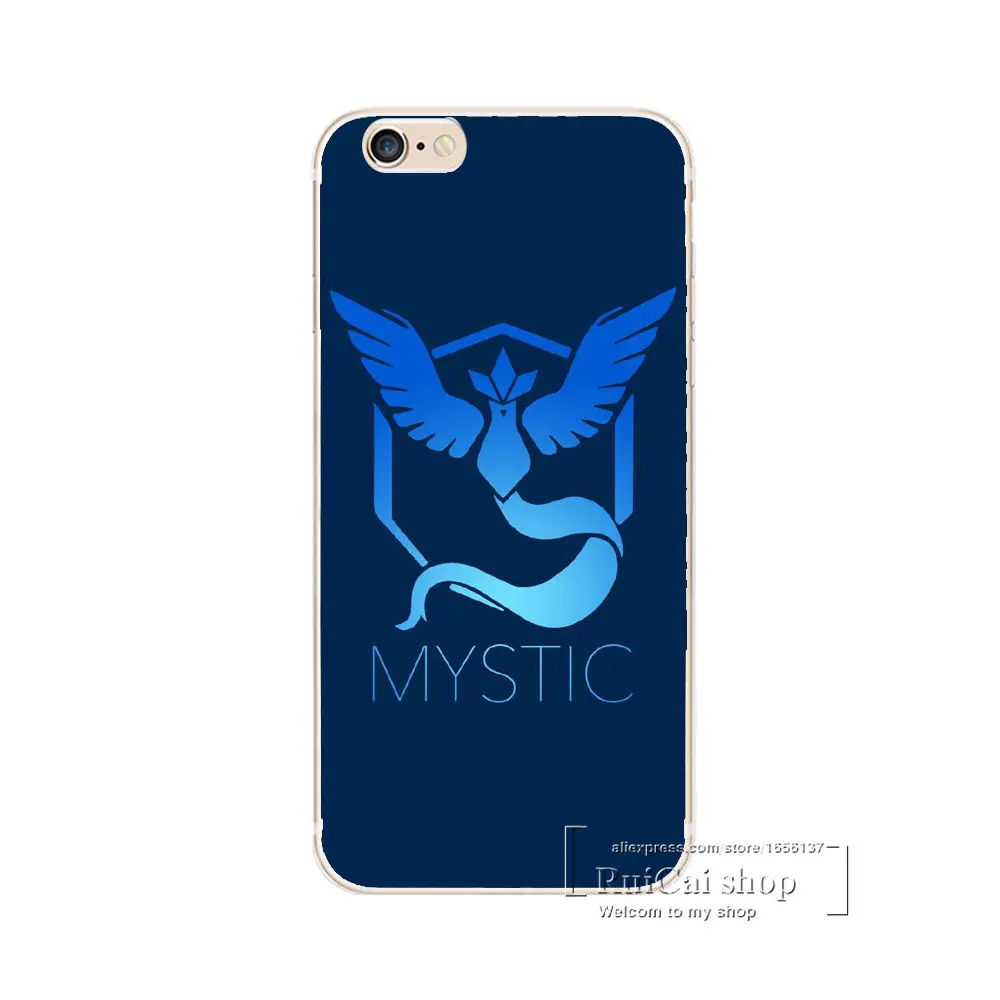 Pokemons Go Game Team Valor Mystic Instinct Soft Silicone Cases For iphone 6 6S 6Plus Plus Phone Cover TPU Coque |