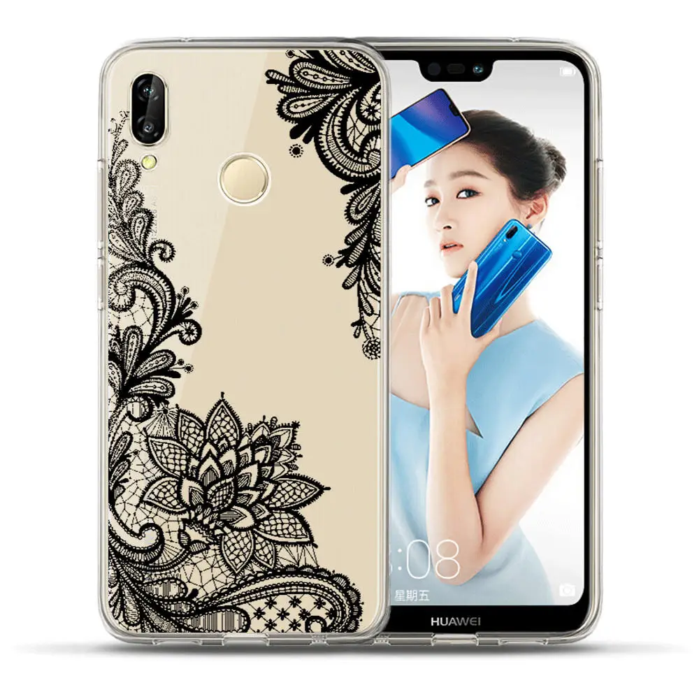 Мандала Цветочный чехол для huawei Honor Коврики 10 9 8 P20 P10 P9 P8 Y6 Lite Pro Plus 7X Y3 Y5 II Y7 чехол силиконовый чехол сумка