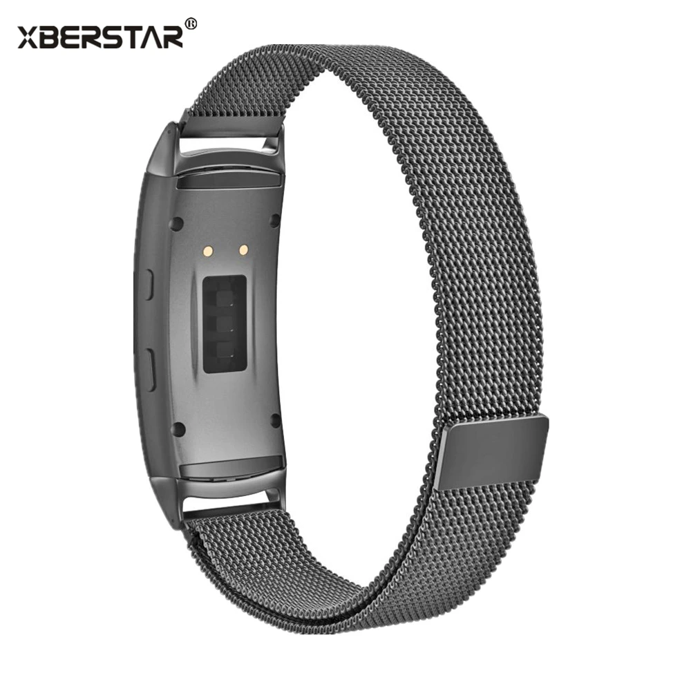 Миланские часы из нержавеющей стали, ремешок на запястье для samsung Galaxy gear fit 2 fit2, SM-R360, gps, Магнитная Петля, браслет, ремешок для часов