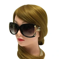 sunglasses women luxury brand designer ladies alloy frame gold fox decoration sun glasses girls 4 colors