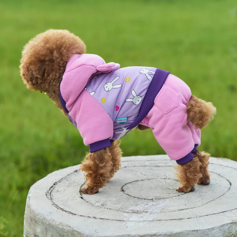 DOGGYSTYLE зимняя одежда для собак, теплое пальто для щенков, стеганая куртка с капюшоном, Комбинезоны для маленьких собак, чихуахуа, костюмы Тедди