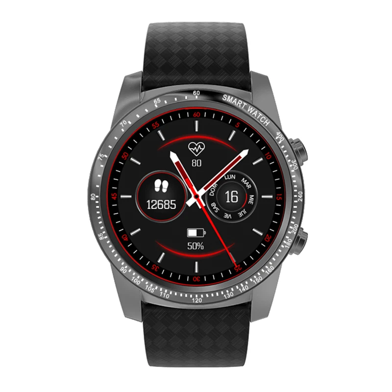 AllCall W1 3g смарт часы телефон 1,39 дюймов Android Smartwatch MTK6580 четырехъядерный 2 Гб ОЗУ 16 Гб ПЗУ монитор сердечного ритма часы для мужчин - Цвет: Deep Gray