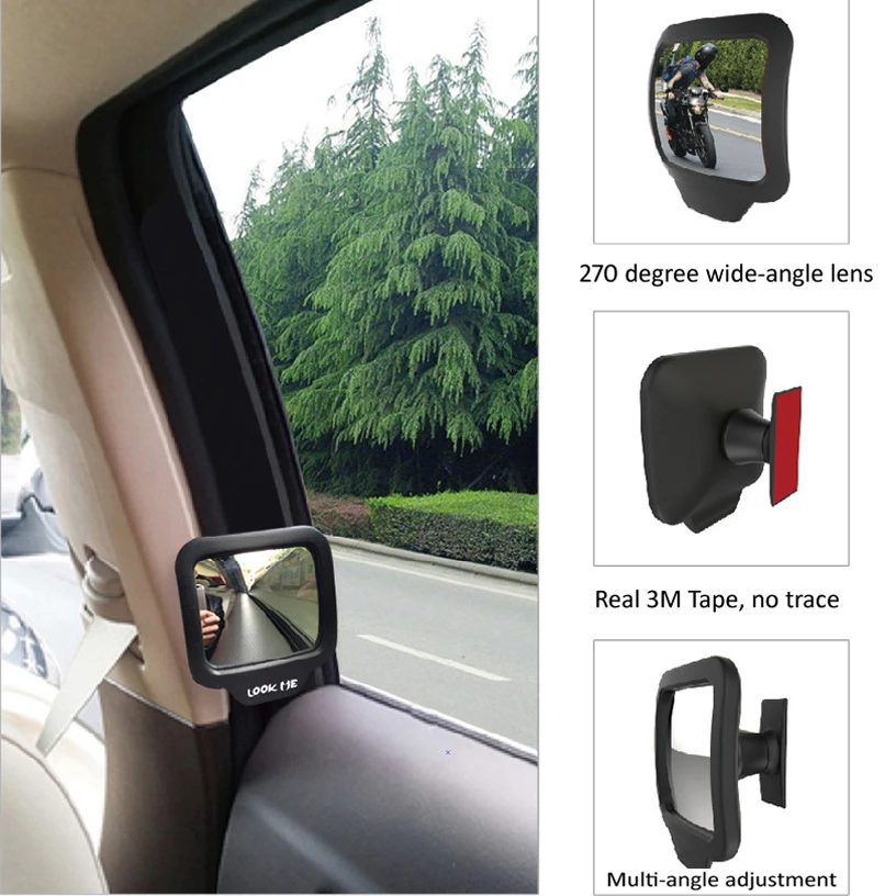 Автомобильное зеркало заднего вида с регулируемым углом обзора 270 градусов|rear view