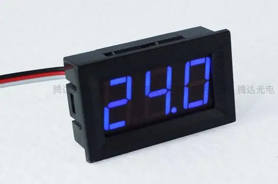 

High Quality 10pcs 0.56inch DC0-40V Blue LED Digital Voltmeter Volt Voltage Panel Meter three wires48mm*29mm*16mm 48*29*16mm