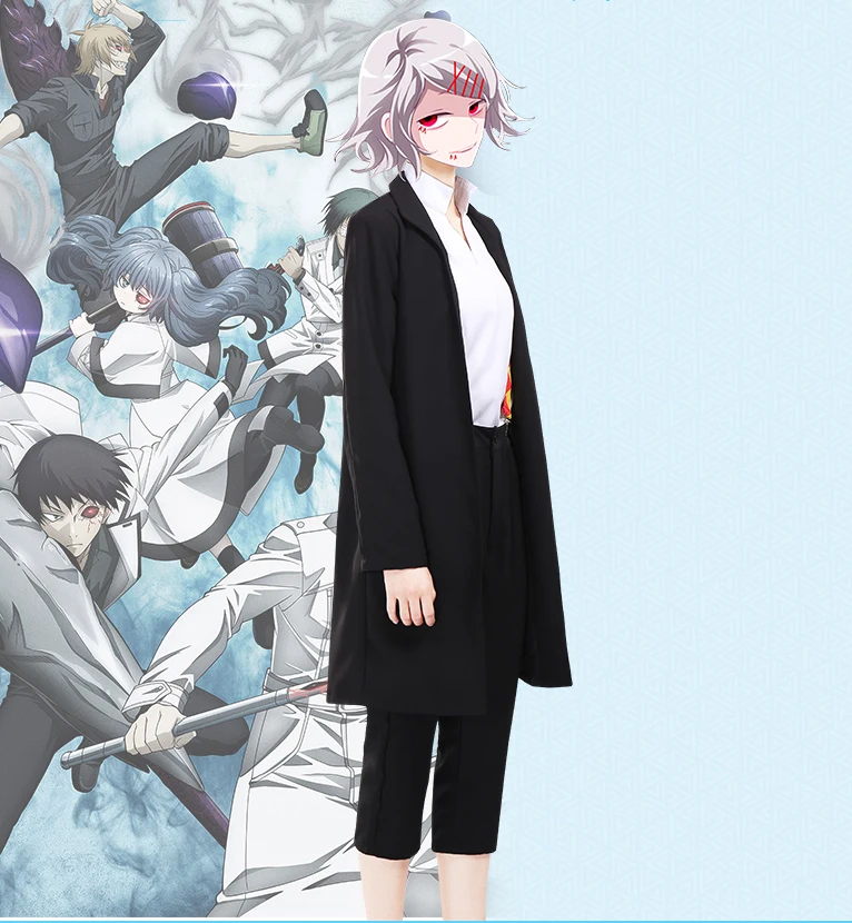 Аниме «Токийский Гуль»: re Juzo Suzuya Rei; костюм для косплея; пальто; рубашки; брюки на бретелях