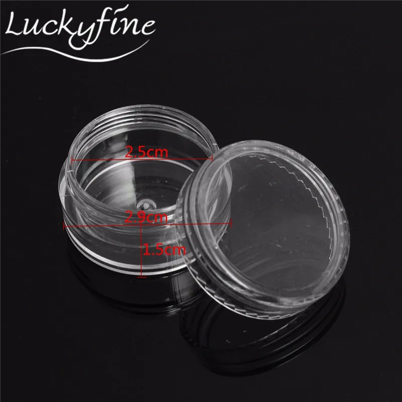50 шт. пустая банка для косметики контейнер макияжа и крема лица пластиковая