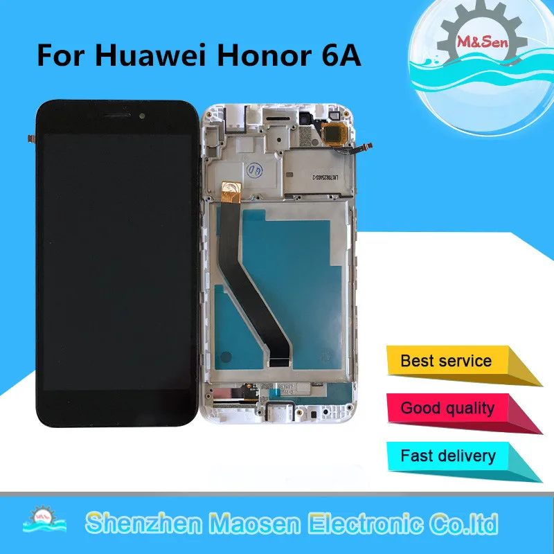 M& Sen для 5," huawei Honor 6A DLI-TL20 DLI-AL10 ЖК-дисплей Сенсорная панель дигитайзер Рамка для Honor 6A сборка ЖК-дисплея