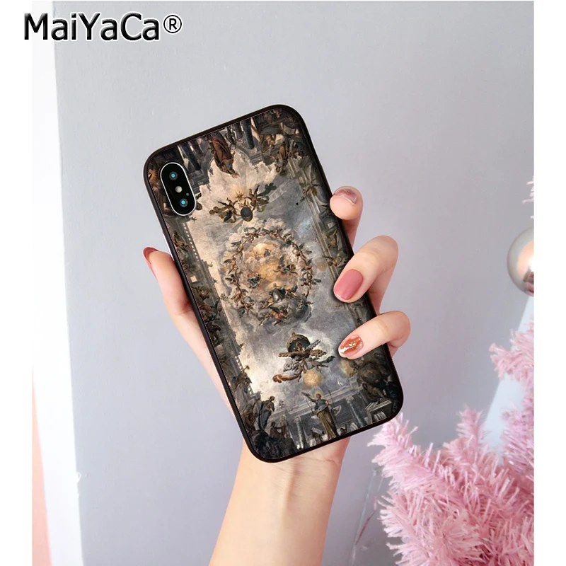 MaiYaCa создание Adam Art черный ТПУ Мягкий силиконовый чехол для телефона iPhone 8 7 6 6S Plus 5