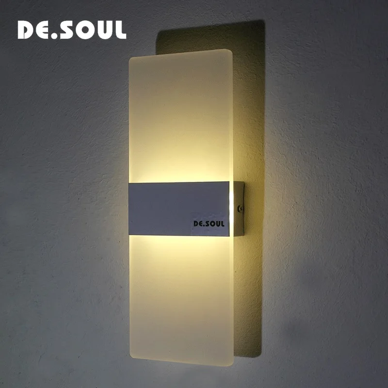 DE. SOUL светодиодный акриловый настенный светильник 85 265 в AC декоративный для