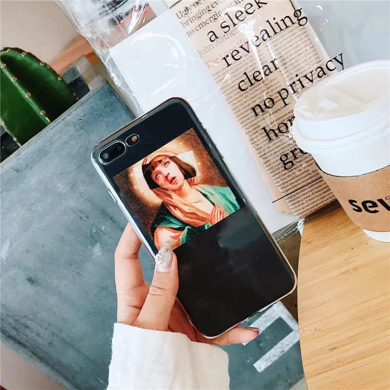 DISCASE Забавный мультфильм пара чехол для телефона iphone XS MAX XR 7 8 6 6s plus X прозрачный