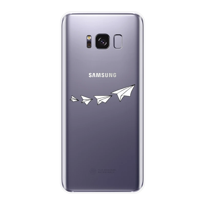 Задняя крышка для Samsung Galaxy S5 S6 S7 Edge S8 S9 Plus силиконовый мягкий чехол телефона с