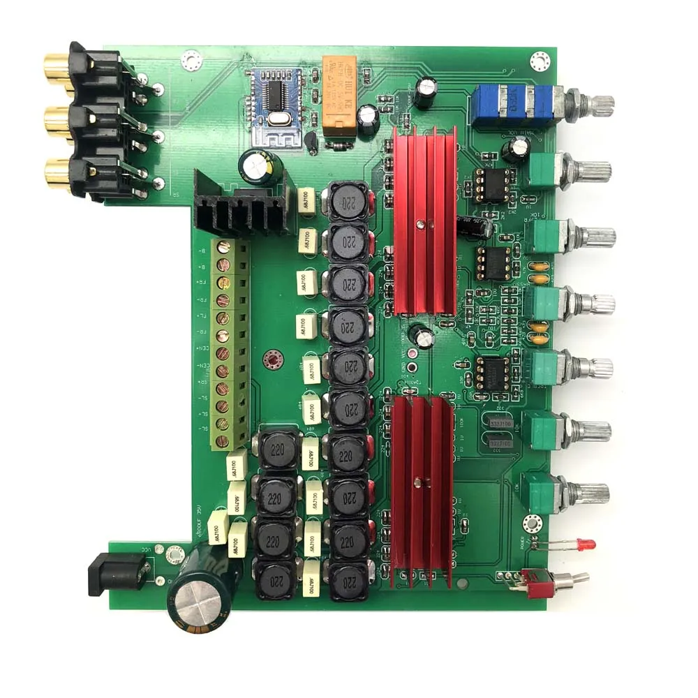 Lusya TPA3116 Bluetooth 4,2 5,1 усилитель мощности плата 100 Вт* 1+ 50 Вт* 5 с регулировкой высоких басов предусилитель B6-003