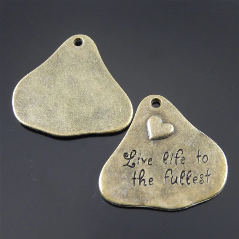 15 шт. античная бронза очарование нерегулярные Симпатичные английских слов