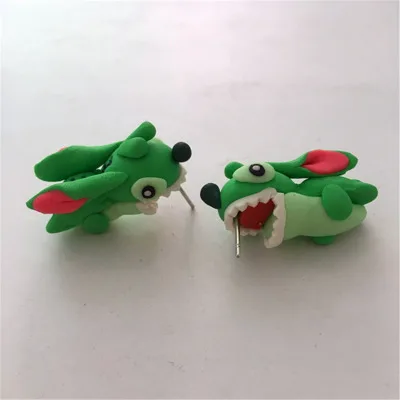 Новые подарки котенок животное милые Мультяшные сережки Висячие девушки милая собака стежка серьги гвоздики для женщин девушки серьги ювелирные изделия