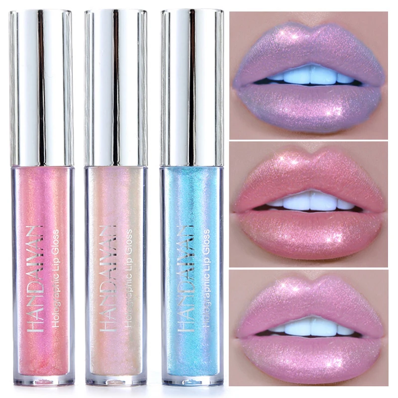 

Liquid Crystal Glow Lip Gloss Laser Holographic Lip Tattoo Lipstick Mermaid Pigment Lip Plumper Gloss Makeup Glitter Lip Gloss