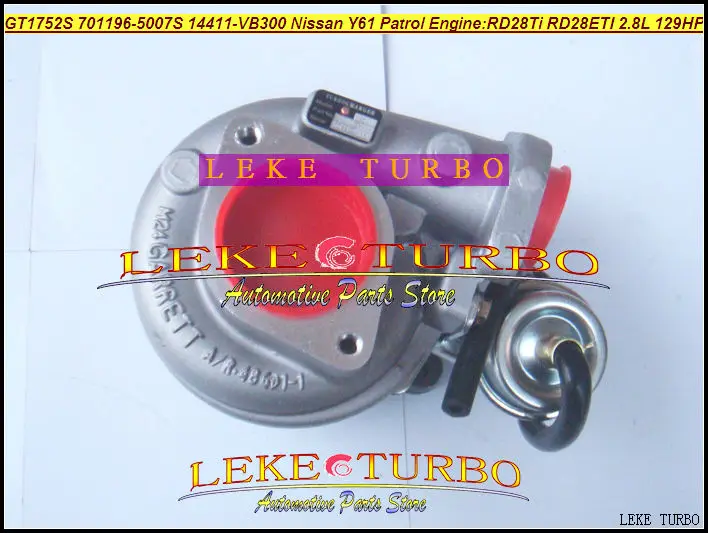 Бесплатная доставка турбо GT1752S 701196 5007S 14411 VB300 14411VB300 VB301 для NISSAN Y61 PATROL RD28T RD28Ti RD28ETI