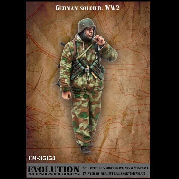 

1/35 Resin Soldie Figure Model German Soldier Military War