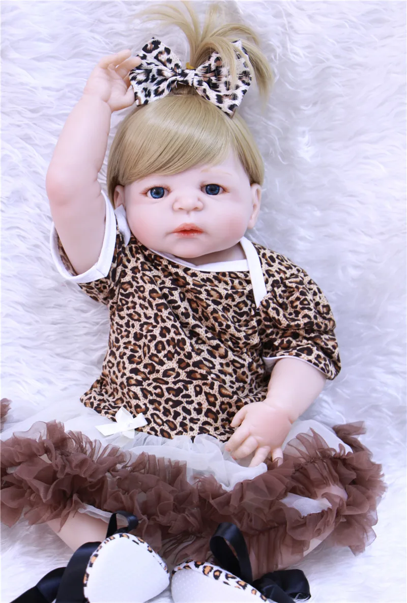 55 см полностью силиконовые куклы для новорожденных bebe alive маленьких девочек