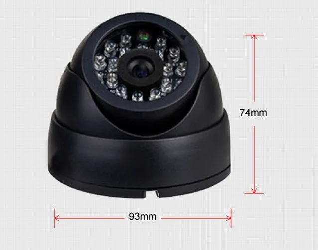 Бесплатная доставка безопасности 1/3 &quotSony Effio CCD 700TVL экранного меню 24 LED Крытый