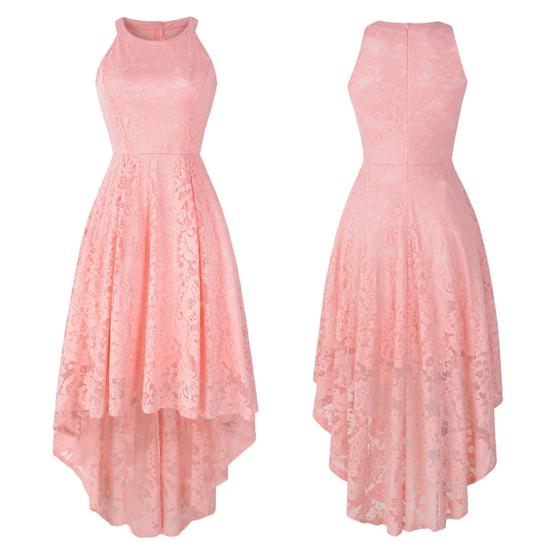 Женское кружевное платье миди Tonval фиолетовое длинное с открытыми плечами и