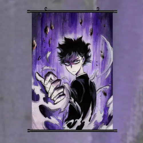 Anime Poster Mob Psycho 100 Shigeo Kageyama Wall Scroll Printed Painting Home Decor Japanese Cartoon Decoration | Дом и сад