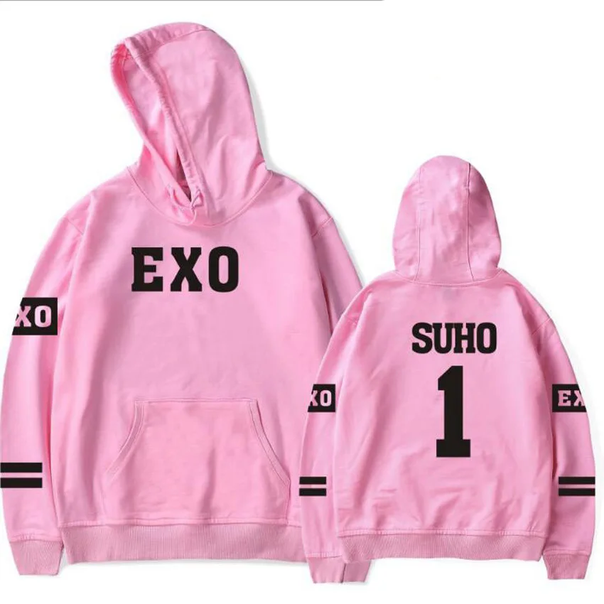 Корейский Kpop Exo толстовки для мужчин и женщин Harajuku флисовый пуловер с длинными рукавами толстовки с капюшоном хип-хоп спортивный костюм брендовая одежда 4XL