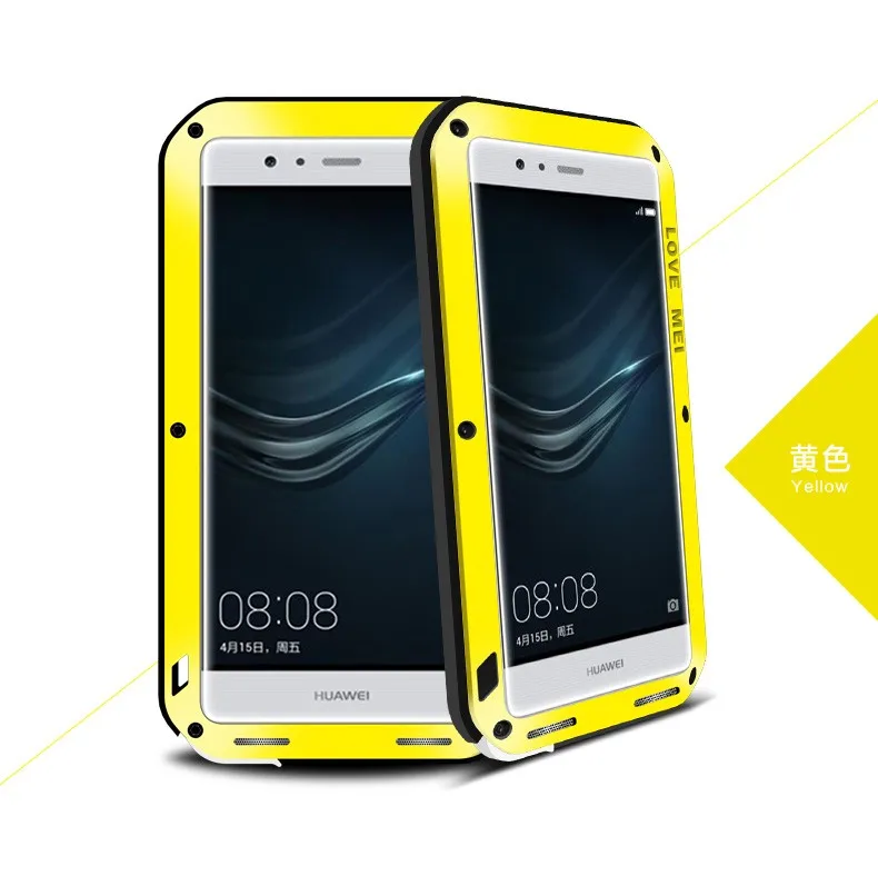 LOVE MEI Life водонепроницаемый металлический чехол для телефона для HUAWEI mate 8 9 mate Magic 9 Pro P7 P9 Plus Phone 3 Proof Cover