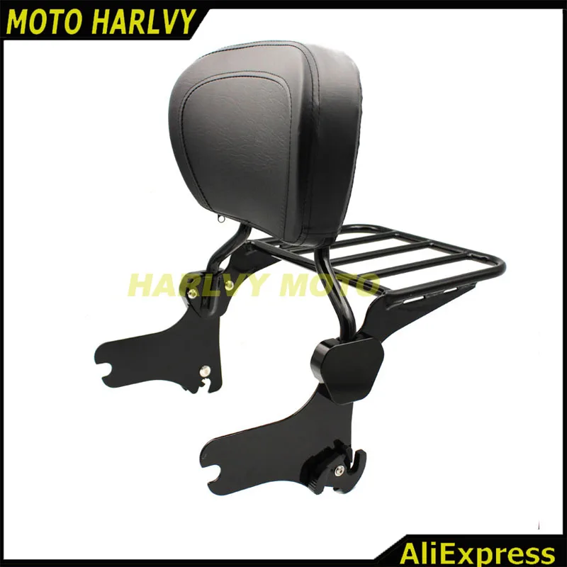 Спинка для скусси-бара и багажная стойка Harley Road King Street Glide Electra Classic FLHT FLHX