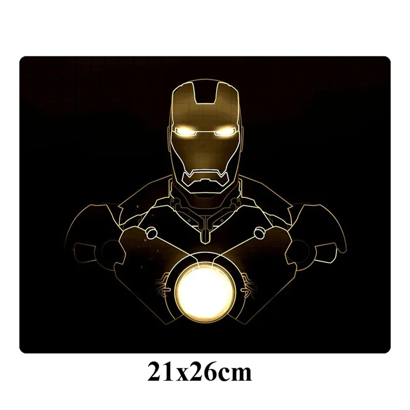 6 SIANCS 21x26 см с логотипом комиксов Marvel коврик для мыши Железный человек Аниме компьютерный игровой коврик для мыши маленький размер офисный резиновый коврик для ноутбука - Цвет: 6