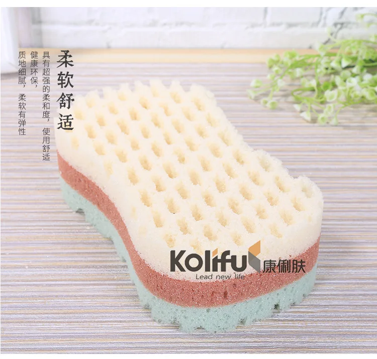 Kolifu 1 шт. Мочалка для ванны, Мочалка для душа, очищающая сетка для тела, Нейлоновая губка, богатые пузыри, Мочалка для тела, Массажная Мочалка для душа KLF013