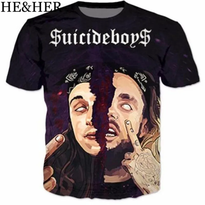 

New fashion t-shirts $uicideboy$ Funny printed 3d women/men t shirt crew neck tshirt streetshort sleeve shirt casual streetwear