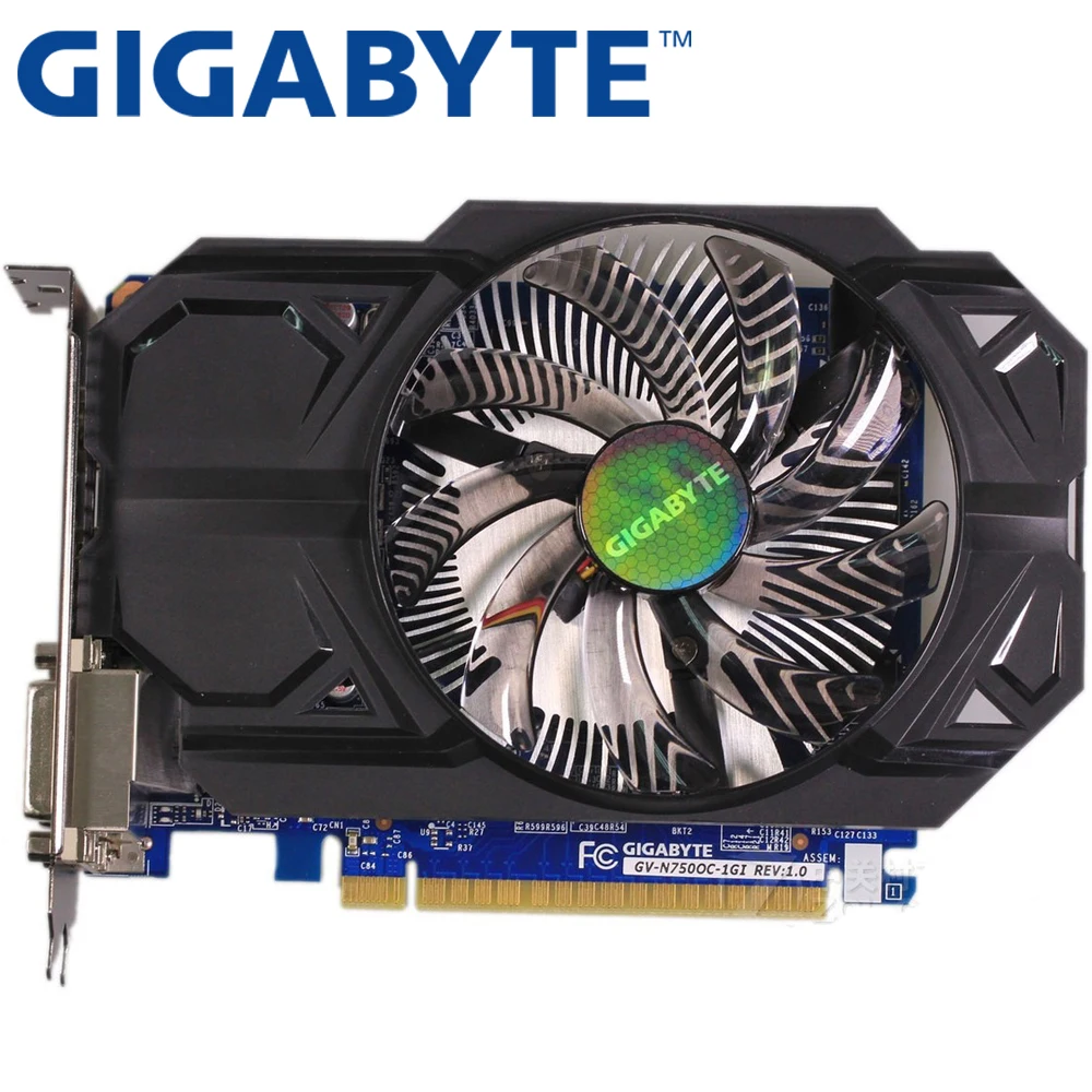 Видеокарта GIGABYTE GTX 750 оригинальный графический процессор со 128 битной памятью GDDR5