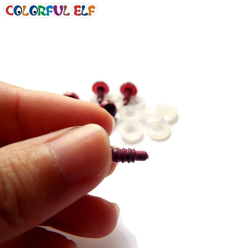 Розовые безопасные глаза подходят для плюшевых кукол игрушек животных вязаных 8