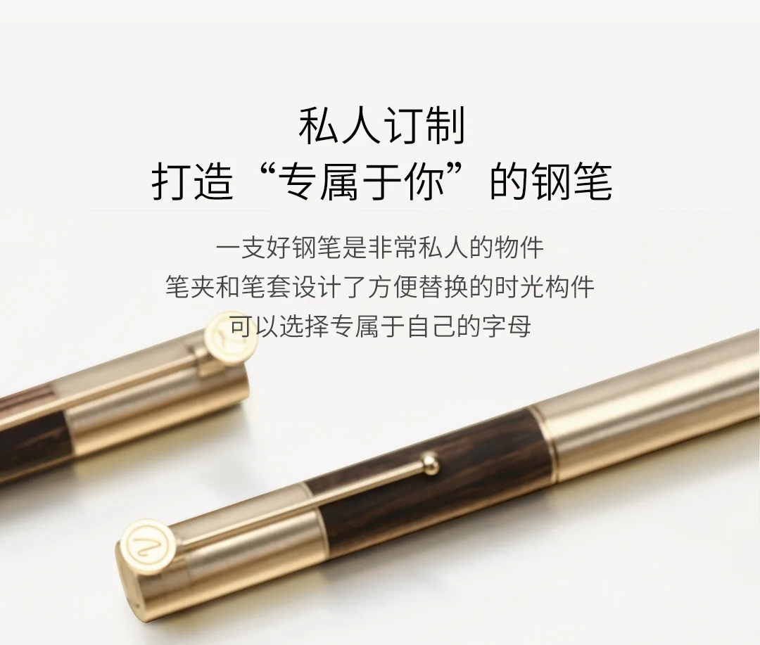 Xiaomi Mijia Youpin ретро ручка времени индивидуальный заказ бизнес письма F наконечник 0,6 мм подарочный набор деревянная Расширенная ручка