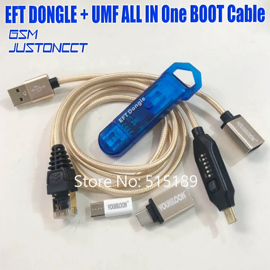

2019 Newest 100% Original EASY FIRMWARE TEMA / EFT DONGLE + UMF all boot Cable ( all In One Boot Cable )Free Shipping